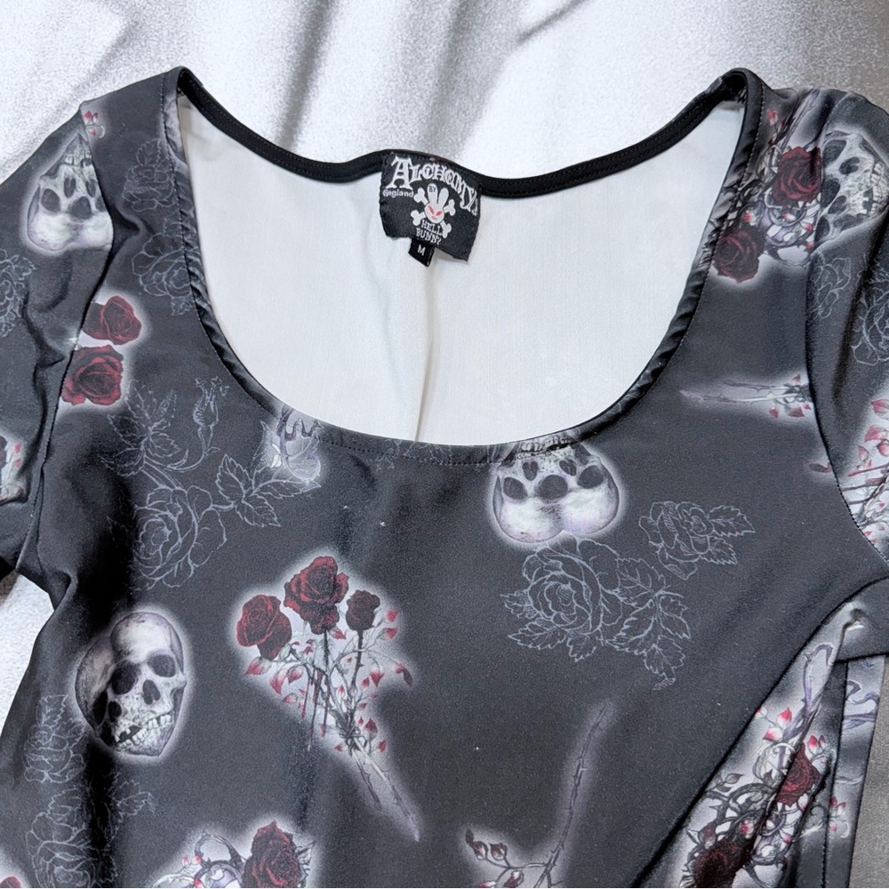 Alchemy By Hell Bunny Women’s Medium Dark Valentine Dress A49 View 5